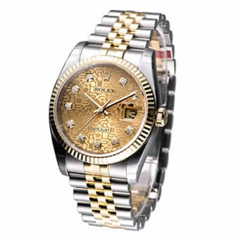 ROLEX 蠔式型18K金男用機械腕錶